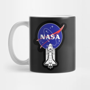 NASA with little spacecraft Mug